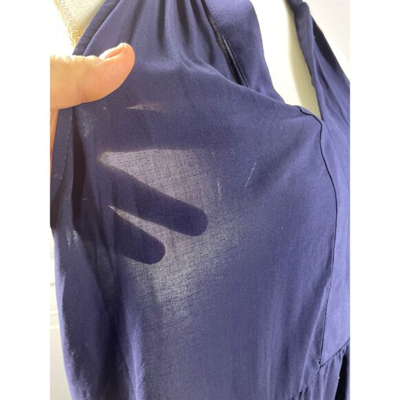 NWT, 1.State Beach, Medium, Navy Blue Dress, Relaxed Fit, Tiered, Lightweight - Picture 5 of 9